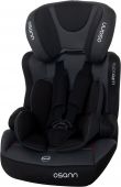 Osann Lupo Nero ISOFIX Group 1/2/3 Harnessed High Back Booster Car Seat with Side Impact Protection Padding (Approximately 1 to 11 Years / 9-36 kg)