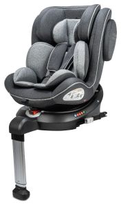 Osann Eno 360 SL Rotating Car Seat with ISOFIX, Support Leg, Group 0+/1/2/3 Rearward, Forward Facing (Birth to 11 years)  - Dark Grey