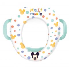 Disney Mickey Mouse Cushioned Toilet Trainer with handles