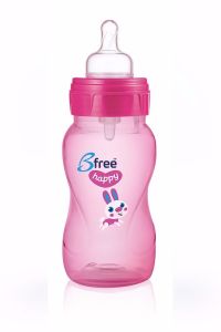 Bfree Happy Me Pink Bottle, ultra soft teat - 260ml