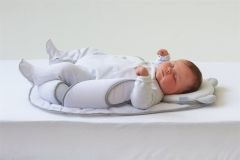 Candide Panda Pad Ergonomic AIR+ Baby Sleep Positioner, 0-6 months - White / Grey