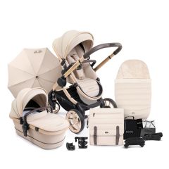 iCandy Peach 7 Combo Blonde Pushchair Complete Bundle, Biscotti