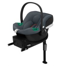 Cybex Aton B2 i-Size infant car seat, birth to 24 mths/ 13 kg, including newborn insert & Base One  - Steel Grey
