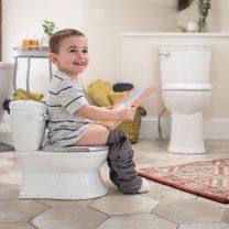 Summer My Size Potty Train and Transition, Realistic Potty Training Toilet, Looks and Feels Like an Adult Toilet with flushing sounds, removable bowl and splash guard