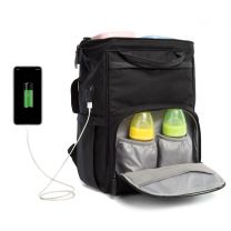 Osann Backpack / Stylish change Bag including changemat, mobile port for phone charging and many storage pockets
