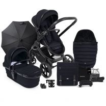 iCandy Peach 7 Combo Pushchair Complete Bundle, Black Edition 