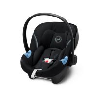 Cybex Aton M i-Size Infant Car Seat, Baby Car Seat with Newborn Insert and Colour Matching Hood, Group 0+ (Birth to approx 24 months / 0-13 kg / 45-87cm) - Deep Black