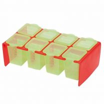 Clevamama ClevaPortions Freezer and Storage Pots – 8 baby food containers with tray