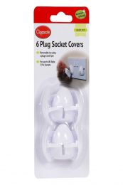 Clippasafe Plug Socket Covers, Pack of 6 - White