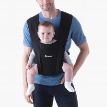 Ergobaby Embrace Baby Carrier for Newborns from Birth, Extra Soft and Ergonomic with Head Support - Pure Black