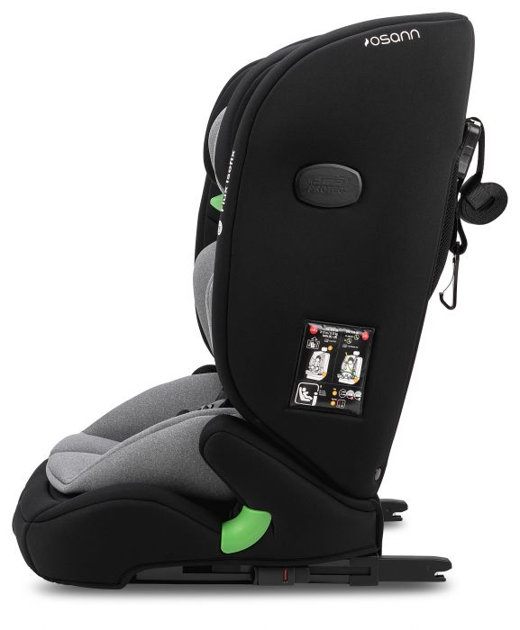 Osann Flux i-Size Isofix R129 Car Seat - Grey Melange: Advanced Safety and Comfort Features for Children - Image 5