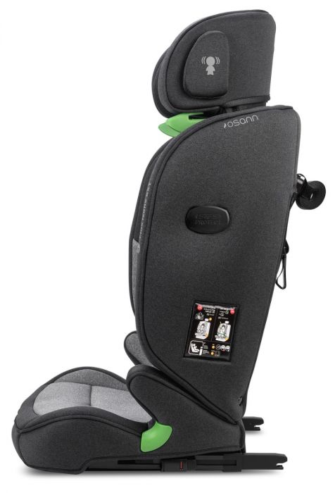 Osann Flux Isofix eXT i-Size Booster Seat - Secure Full Harness Up to 6 Years & 23 kg with NEW Sensor for Easy Installation - Universe Grey - Image 16