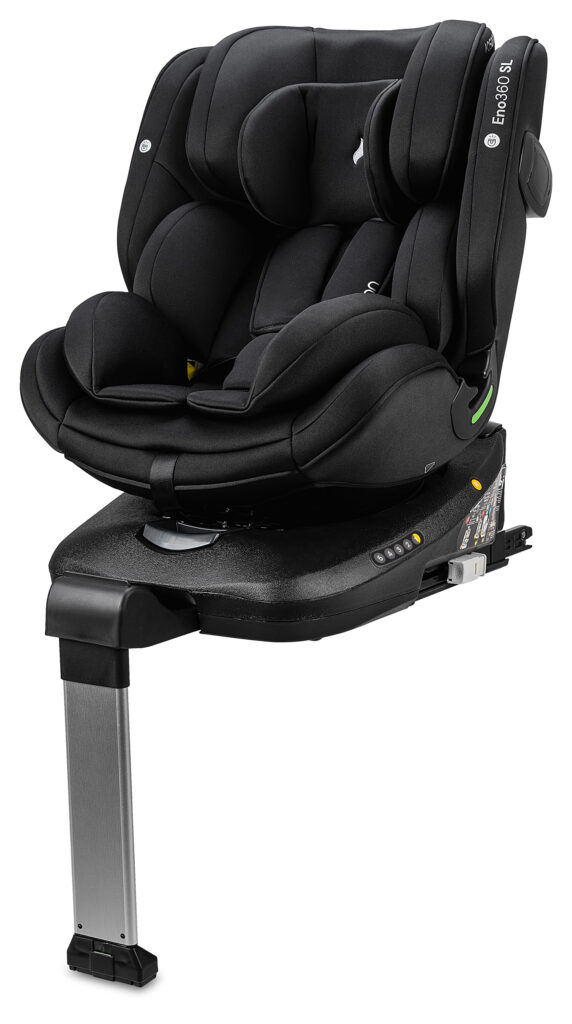 Osann Eno 360 SL i-Size rotating ISOFIX car seat with support leg in Black