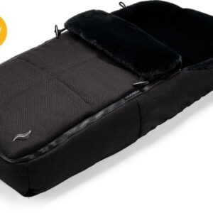 Osann Universal Footmuff with double zipper, storage compartments for dummies & a super soft lining - Black