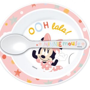 Microwavable Bowl & Spoon 2 piece set - Minnie Mouse