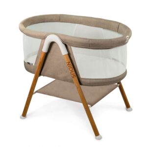 Asalvo Nidus Mini Cot / Bed-side Crib - Beige