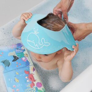 My Happy Bath Cap Adjustable Shampoo Shield protecting eyes and ears during hair washing