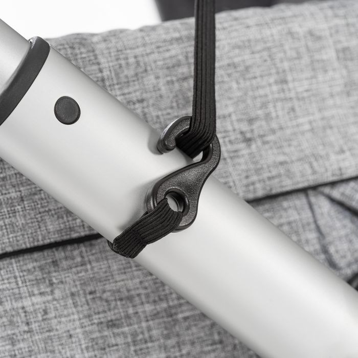 ShineSafe Premium Universal UVF50 Protection Pram Sunshade & Windbreaker  - Grey - Image 5