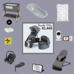 Limited Deal Uppababy Vista V3 Ultimate Newborn Bundle with Maxi Cosi Cabriofix - Dillan