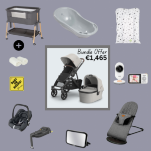 Limited Deal Uppababy Vista V3 Ultimate Newborn Bundle with Maxi Cosi Cabriofix - Savannah