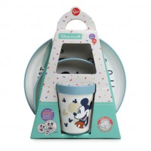 Disney Baby Mickey Mouse Mealtime Set - Includes Bowl, Plate, and Cup