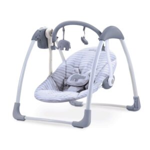 Asalvo Hippo Musical Baby Swing with 5 rocking speeds and melodies
