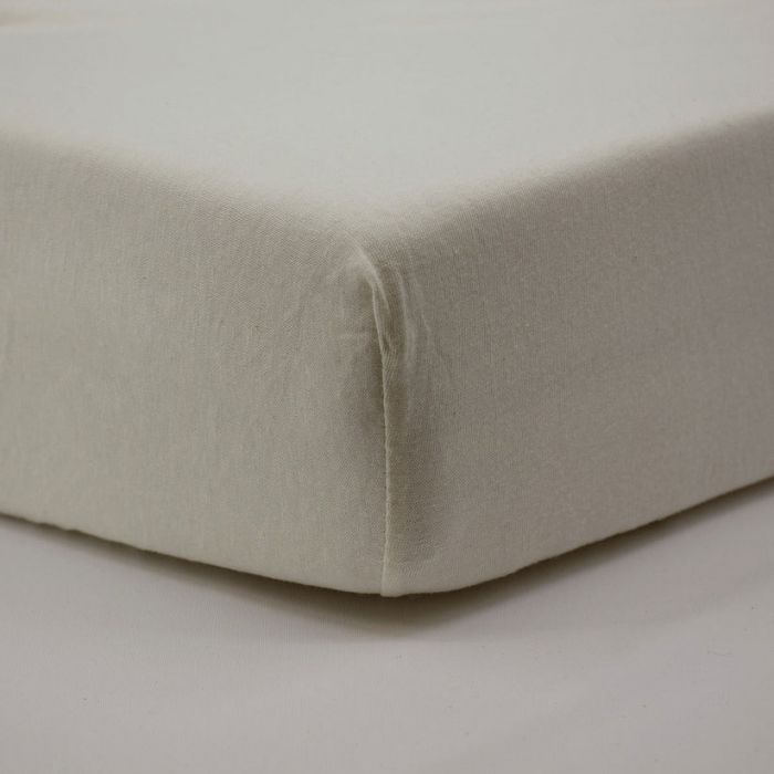 Little Band 2-Pack Baby Cotbed Fitted Sheets - 140 x 70 cm - Beige & Wheat - 100% Cotton - Image 4