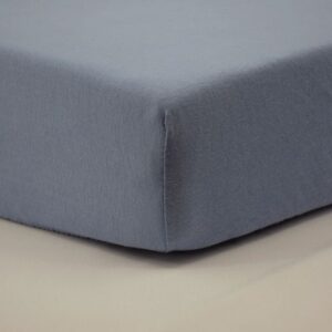 Babycalin 40x80 cm Baby Fitted Sheet - 100% Cotton - Fits Prams, Co-Sleepers & Moses Baskets - Blue