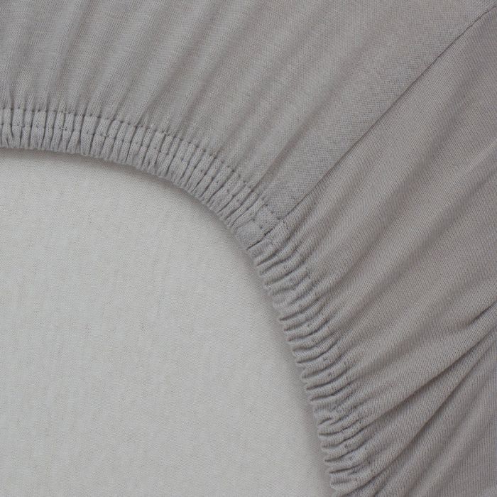 Little Band 2-Pack Baby Cotbed Fitted Sheets - 140 x 70 cm - Beige & Grey - 100% Cotton - Image 5