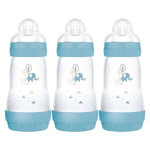 MAM Easy Start‚Ñ¢ Anti-Colic Baby Bottle 260ml - 2+ Months, 3 Pack, Blue