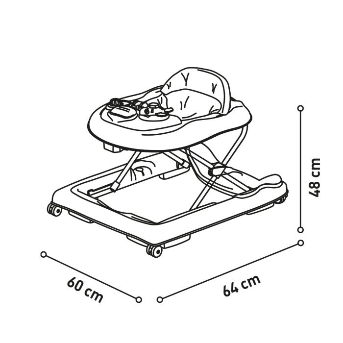 Asalvo Baby Walker - Giraffe - Image 3