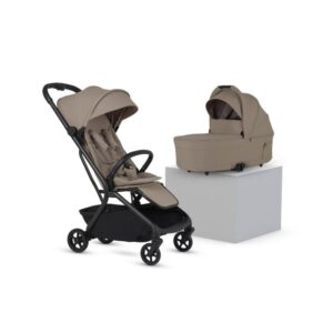 Silver Cross Nia Cabin Approved Compact Stroller & Carrycot From Birth to 22kg - Champagne (6 Piece)