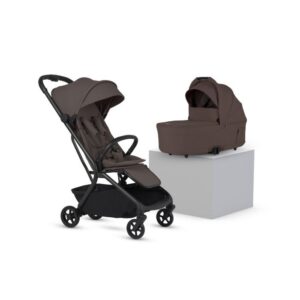 Silver Cross Nia Cabin Approved Compact Stroller & Carrycot From Birth to 22kg - Chocolate (6 Piece)