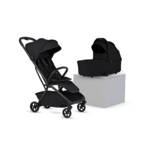 Silver Cross Nia Cabin Approved Compact Stroller & Carrycot From Birth to 22kg - Onyx (6 Piece)