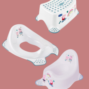 Keeper Peppa Pig Toilet Training Bundle - Potty, Toilet Trainer & Non-Slip Step Stool