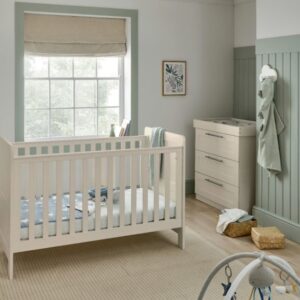 Mamas & Papas Hampden 2 Piece Cotbed Set with Dresser Changer - Cashmere