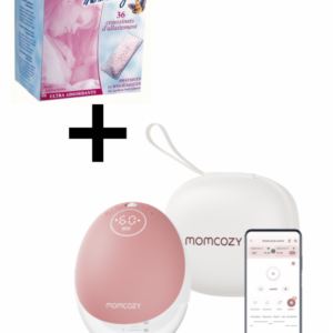 Momcozy M9 Wearable Breast Pump - Single (+ 1 free box of Thermobaby Breast Pads)