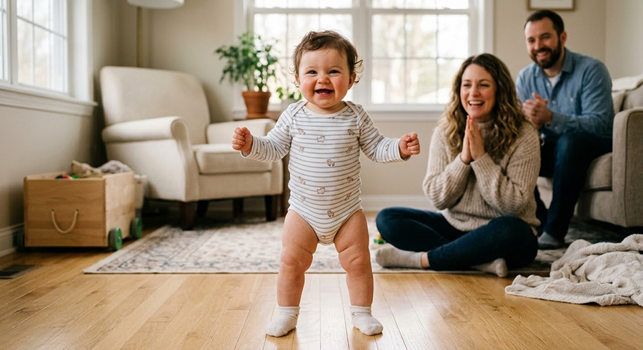 Baby walking