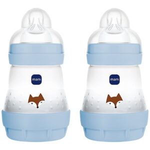 MAM Easy Start Anti-colic Slow Flow Bottle BLUE 0-2m 2x160 ml