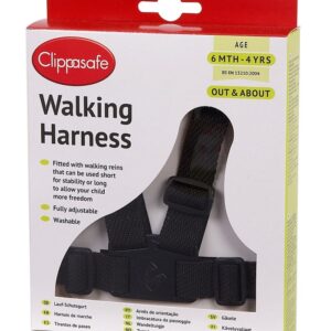 Clippasafe walking harness - black