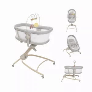 Chicco Baby Hug Armonia 4-in-1 Bundle with crib, recliner, highchair, first chair, sheets, mattress and meal kit