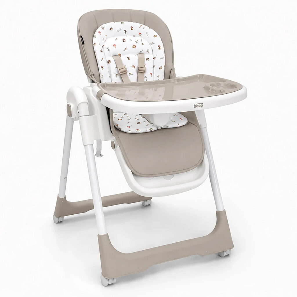 Asalvo Rice Beige Highchair with adjustable double tray
